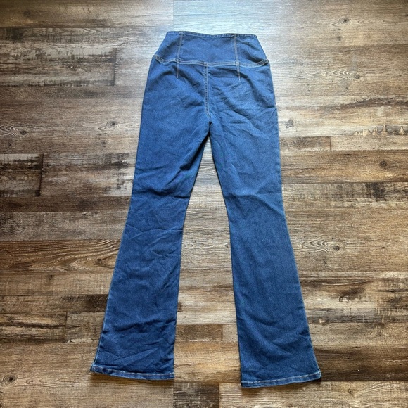 No Boundaries Dark Blue Flare Jeans - Picture 2 of 8